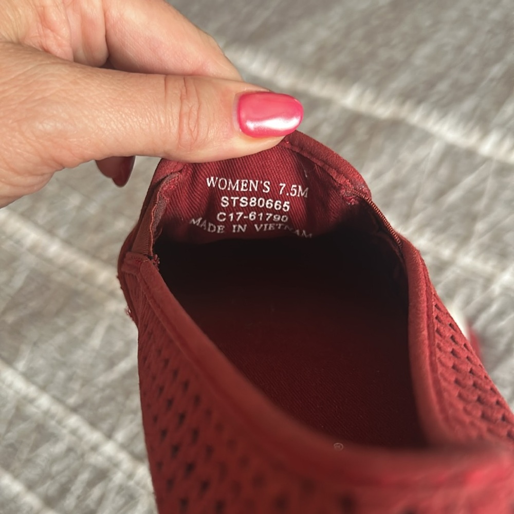 Sperry Red Women's Sneakers Excellent Conditions - Picture 4 of 5